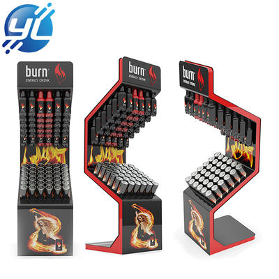Fire-like Energy Drink Display Stand