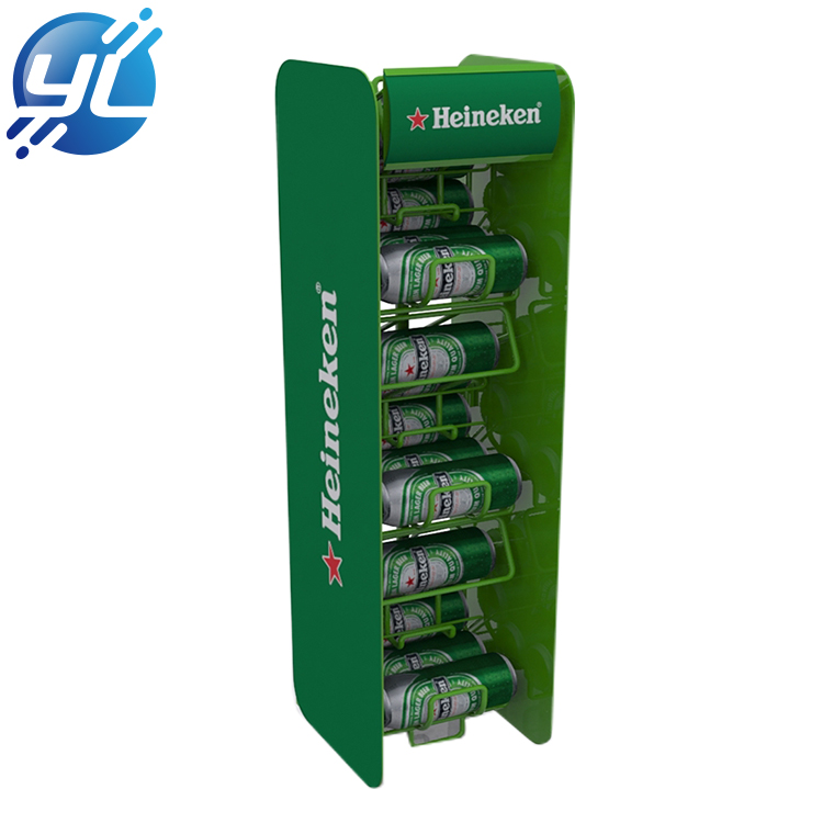 Multi-layer green wire storage wine metal display rack