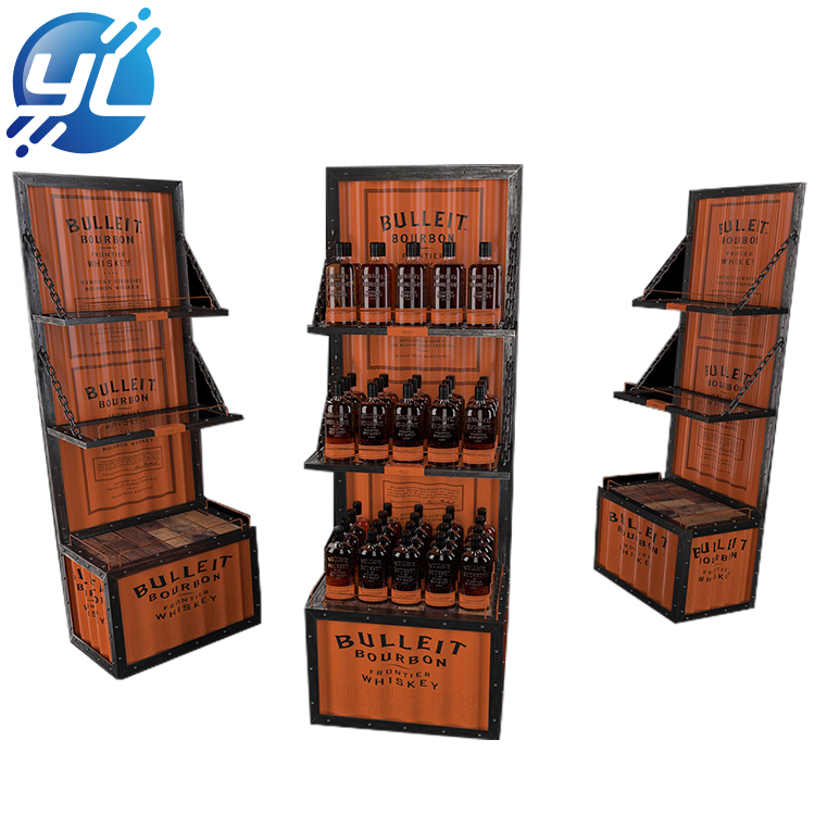 Factory custom bar wine display rack