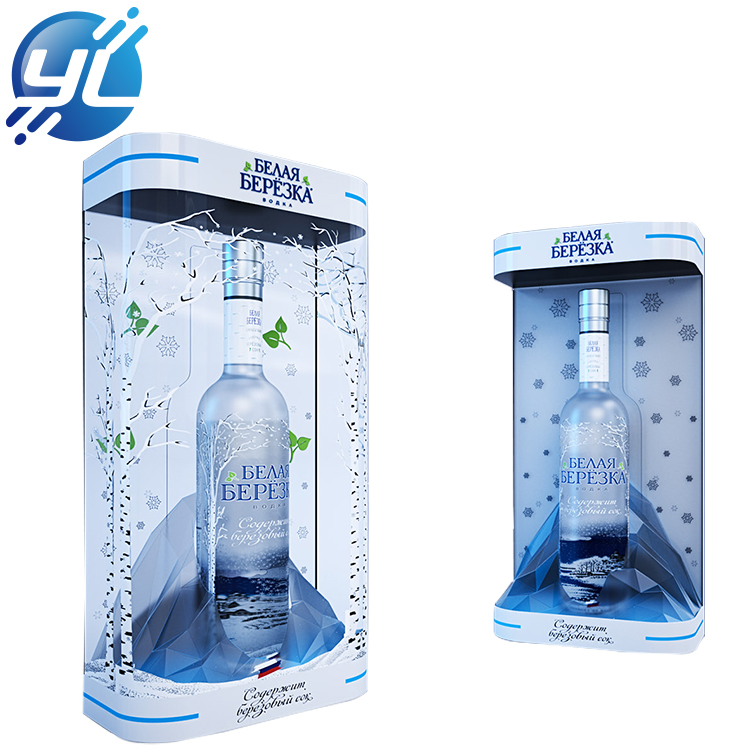 Customized acrylic logo display case display box with water