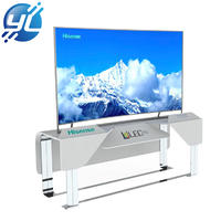 Electrical display design stainless steel TV showcase TV display stand