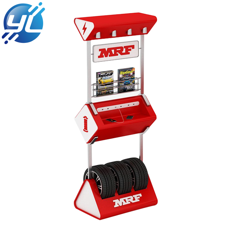 Hot Sale Tire Store Display Stand Metal Display Rack Floor Tire display standlay stand
