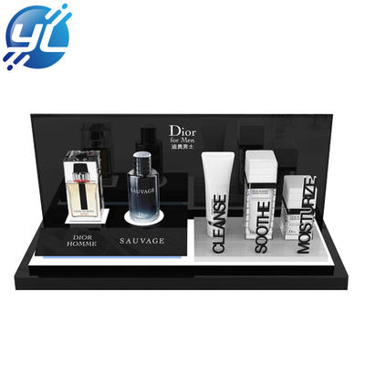 Customization LED Acrylic Cosmetics Storage Tray Acrylic Perfume Display Stand