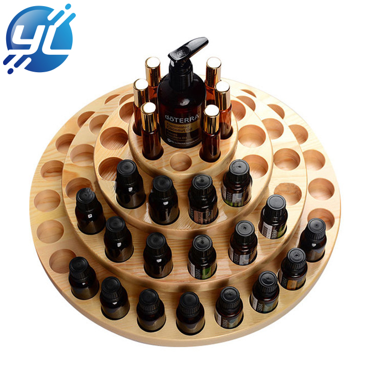 China New Design Trade Assurance Wooden Cosmetics Display Stand for Bottles