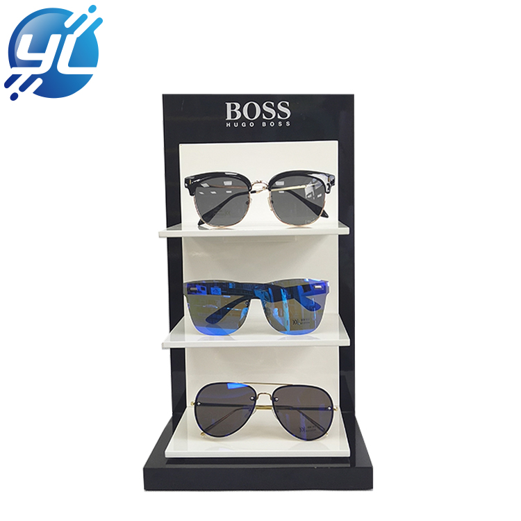 OEM Retail Store Sunglasses Display Racks Eyewear Wooden Display Stand