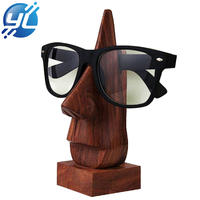 Bamboo Wall Mounted Glasses Display Rack Sunglasses Display Stand Wood Wholesale