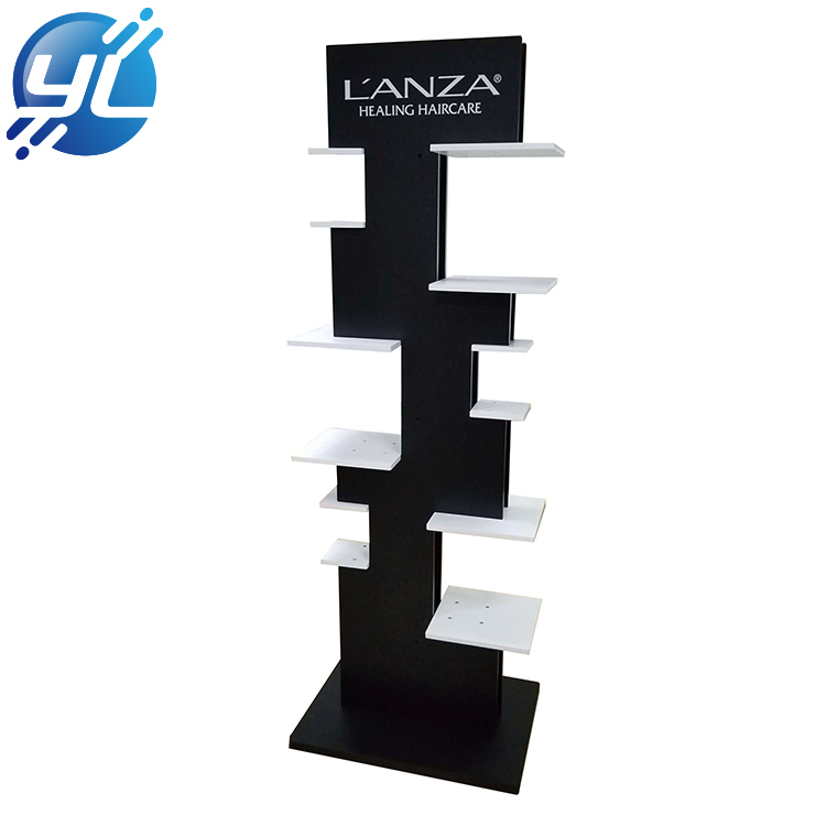 Custom Shampoo Bottle Display Stand For Hair Care Products Store