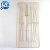 Retail Boutique Gold Wall Mounted T Shirt Clothing Store Display Rack