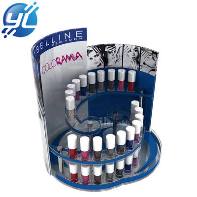 Customized Cosmetic Counter Acrylic Skin Care Display Stand